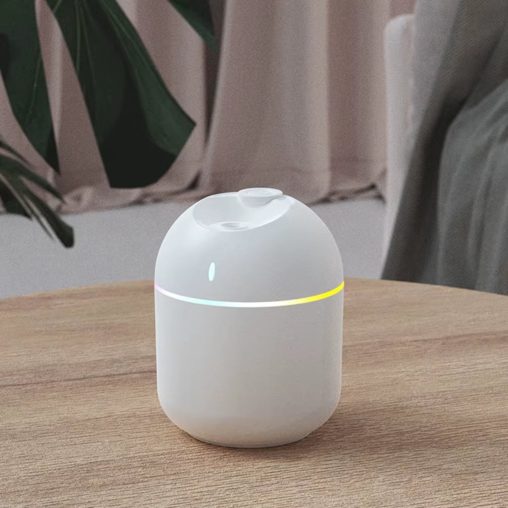 270ML Air Humidifier Cool Mist Aroma Diffuser LED Night Light Power-Off Protect USB Humidificador for Home Office